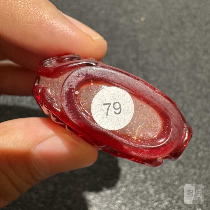 清 龙凤纹套红料烟壶 - 图7